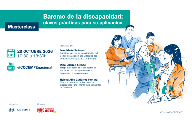 Masterclass Baremo de la discapacidad: claves prácticas para su aplicación